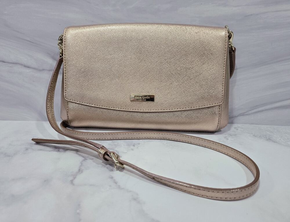 Kate Spade New York Laurel Way Greer Crossbody - Rose Gold - Excellent Condition